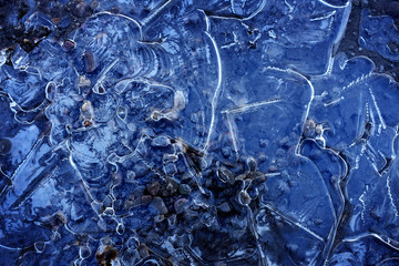 Ice Patterns Freezing Water Crystals