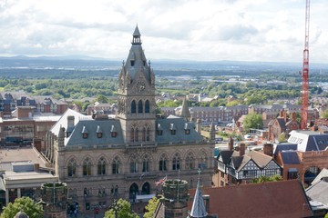 Obraz premium Ratusz w Chester, Northgate Street, Chester, Cheshire, Anglia, Wielka Brytania