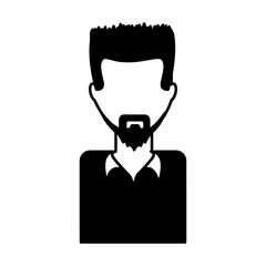 young man avatar character vector illustration design