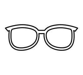 eye glass fashion isolated icon vector illustration design