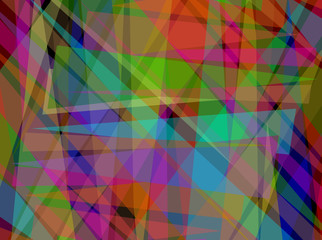 Abstract Digital Overlapping Triangle Pattern