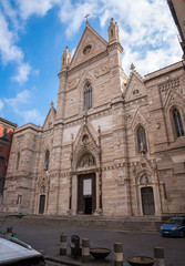 Fototapeta na wymiar Entrance to the Naples Cathedral