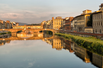 Obraz premium Arno River and Bridges Florence