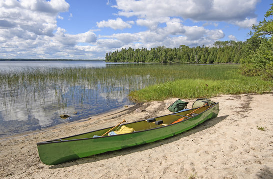Loading the Canoe on Shore