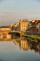 Buildings along the Arno River