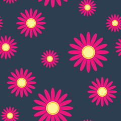 Vector illustration. Beautiful spring background seamless patter