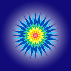 Vector mandala ornament. Element for design. Round  pattern.