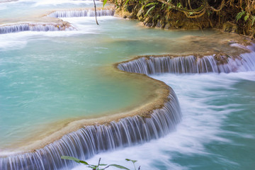Kuang Si Waterfalls, Luang Phrabang, Laos.