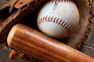 Old Baseball Equipment