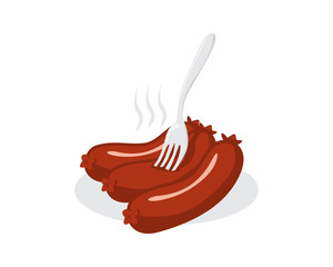 sausage food icon