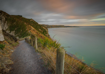 Sunrise Scenic Vista From Lookout Point with view of path leadin