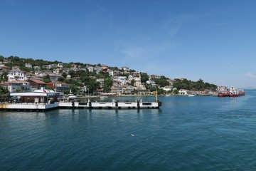 Fototapeta na wymiar Famous Prince Island Burgazada in the Marmara Sea, near Istanbul, Turkey