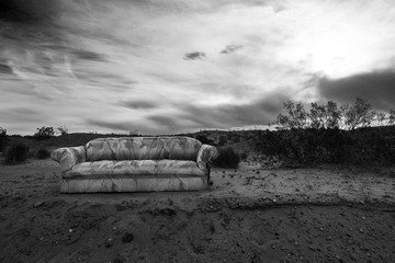 Sofa in the desert