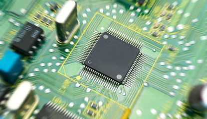 Computerchip auf Mainboard