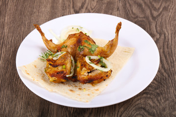 Grilled quail