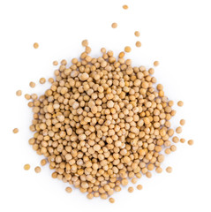 Mustard Seeds isolated on white