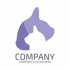 Cat icon logo template