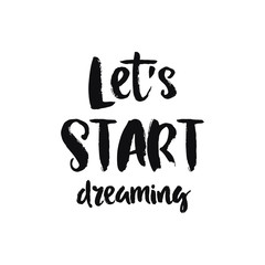 Hand drawn lettering poster