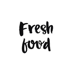 Hand drawn lettering poster