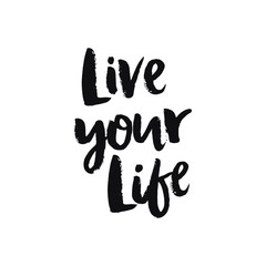 Hand drawn lettering poster