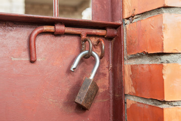padlock on the gate