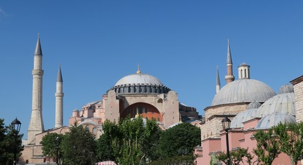 Fototapeta premium Hahia Sophia Museum in Istanbul, Turkey