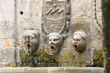 ancient water fountain water pipes