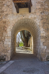 Fototapeta na wymiar Architecture of the ancient village of Brihuega, Guadalajara, Spain