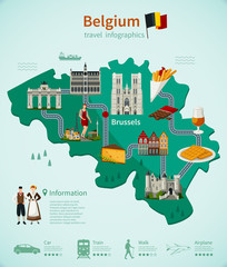 Belgium Travel Infographics 