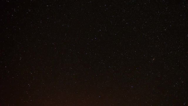 Time lapse of a night sky