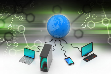 Global networking concept