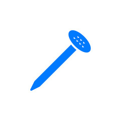 Nail icon vector, filled flat sign, solid colorful pictogram isolated on white. Symbol, logo illustration