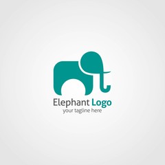 Elephant Logo Design Vector