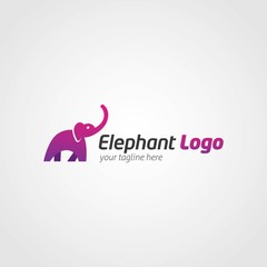 Elephant Logo Design Vector