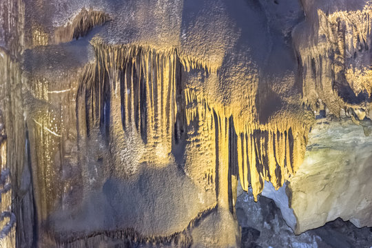 The Frozen Niagara portion of  Mammoth Cave, Kentucky.