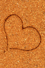 I love Australia - Australien, Herz im roten Sand