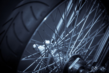 Motorcycle spoke wheel