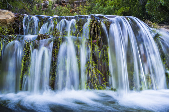 Crystal clear waterfall