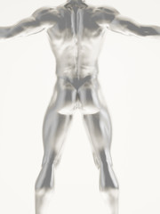 Silver man body