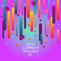 Abstract retro background with vertical multicolored geometric shapes like space. Vector illustration.