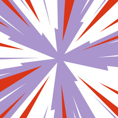 Fototapeta premium Vintage red and blue radial lines background