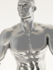 Silver man body