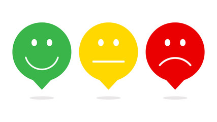 Smiley in speech bubble icon vector