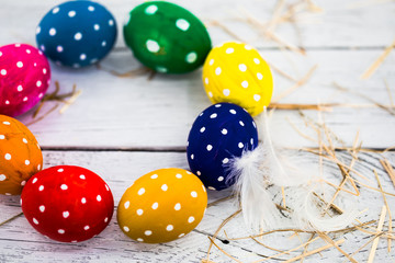 colorful Easter composition