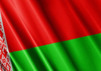 Belarus waving flag close