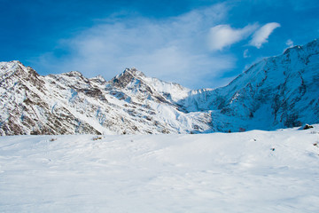 Fototapeta na wymiar Mont blanc winter