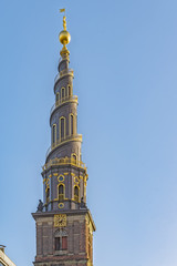 Fototapeta na wymiar Copenhagen Vor Frelsers Kirke
