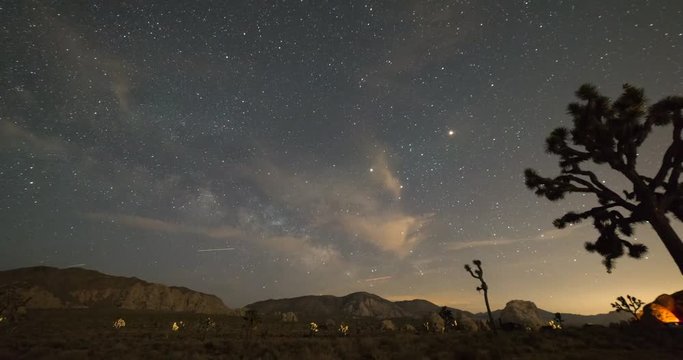 Milky Way Galaxy rising in Joshua Tree National Park 