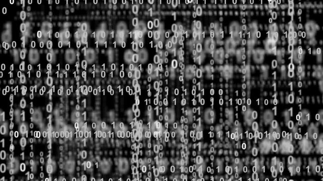 10861 Internet: A binary data highway background in black and white.
