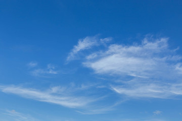 Naklejka na ściany i meble abstract white clouds on blue sky background 